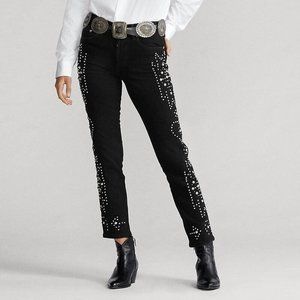 Polo Ralph Lauren Studded  The Callen Embellished Jeans Black